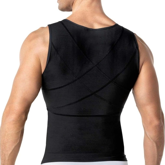 Men's Black Zip-Up Tank Top - Picture 2 of 8